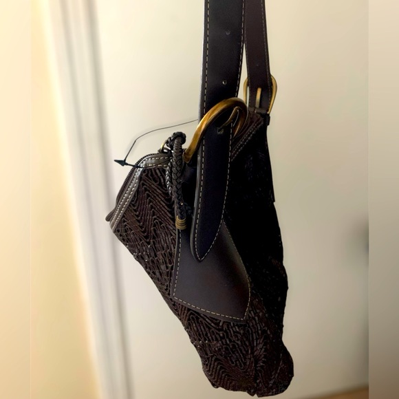 Nine West brown woven style purse NWOT - Picture 3 of 7